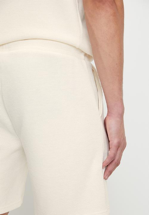 FILA - Caleb waffle shorts - gardenia