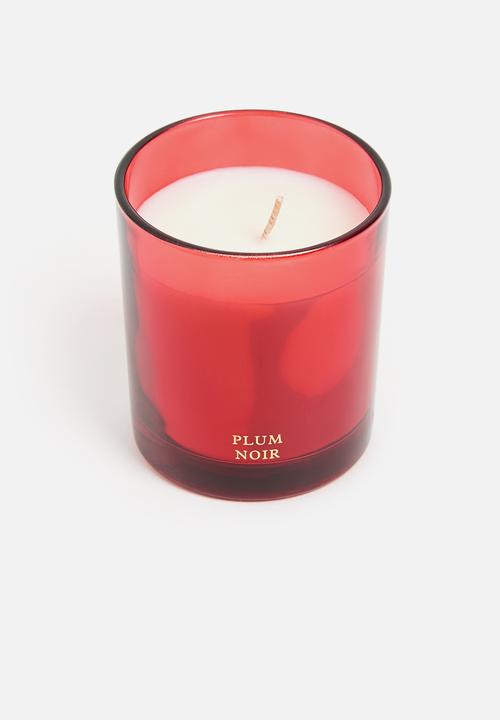 H&M - 2-pack scented candles - dark red/smoky wood