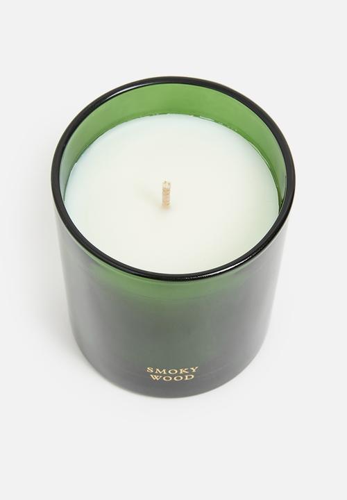 H&M - 2-pack scented candles - dark red/smoky wood