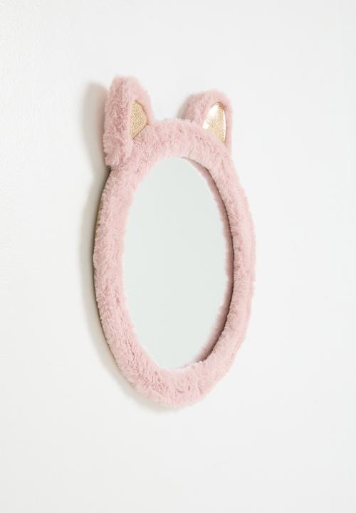 H&S - Ears mirror - pink & beige