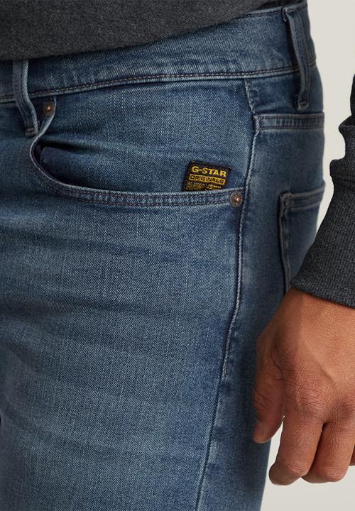 G-STAR - 3301 Slim - worn in yukon blue