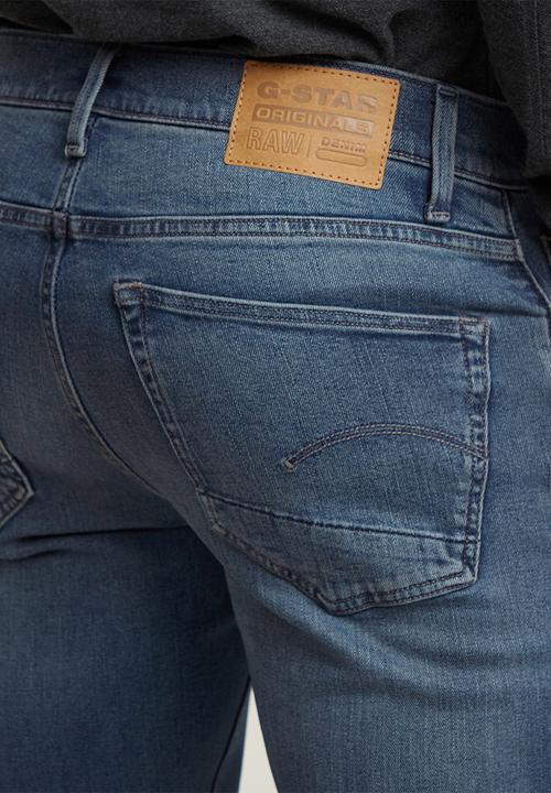G-STAR - 3301 Slim - worn in yukon blue