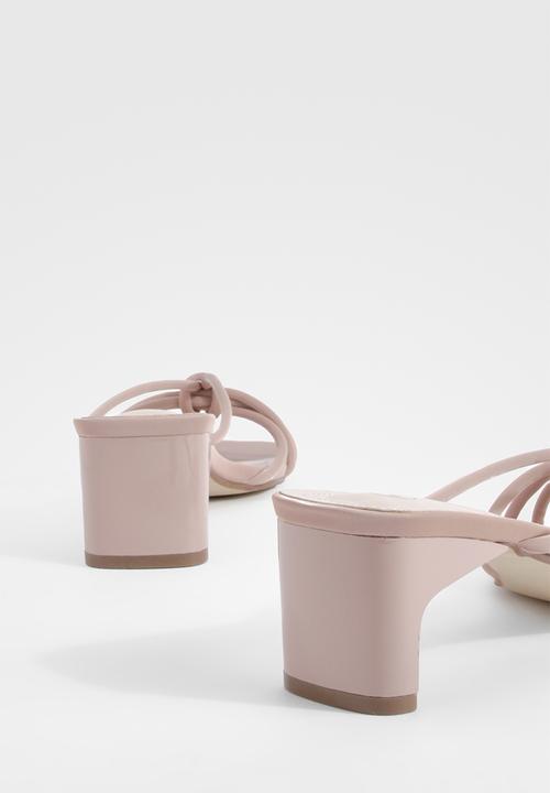 boohoo - Knot Detail Flat Heeled Mules