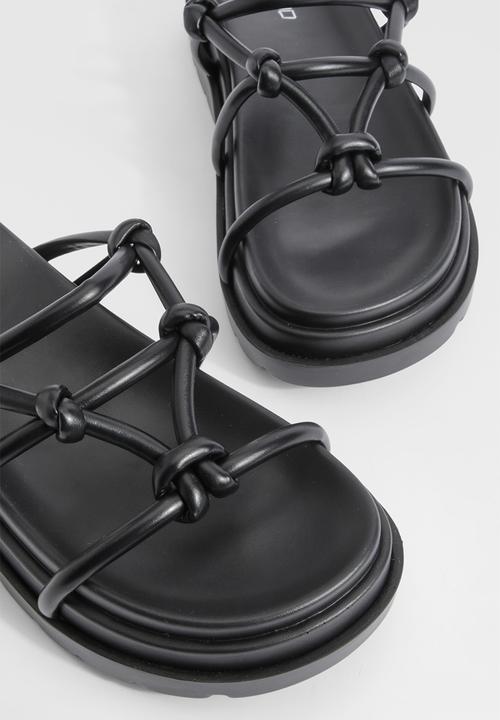 boohoo - Wide Fit Knot Detail Chunky Sliders