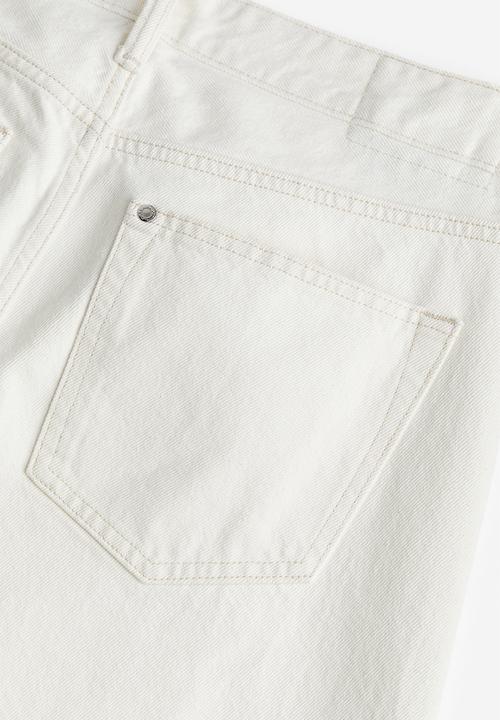 H&M - Loose jeans - white