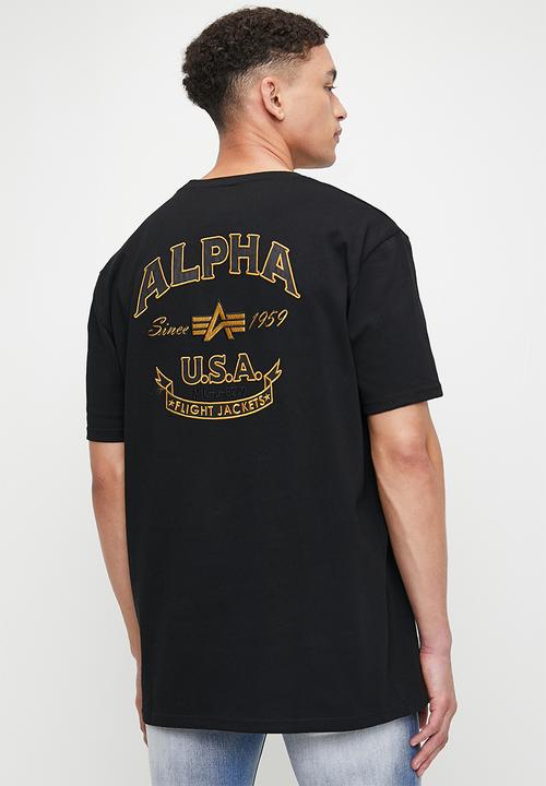 Alpha Industries - Alpha Applique Embroidery - Black