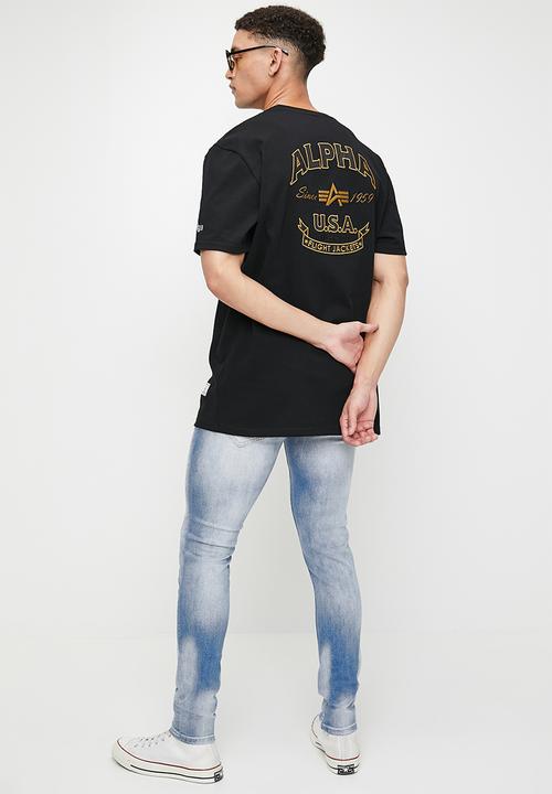 Alpha Industries - Alpha Applique Embroidery - Black