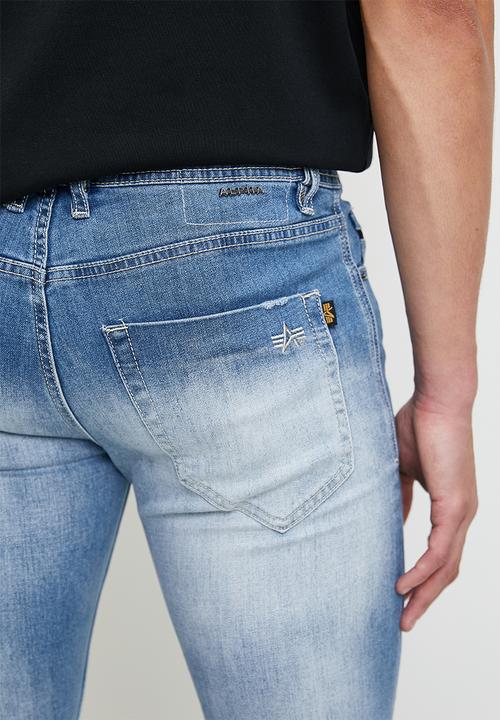 Alpha Industries - Ai Milan Jeans - Light wash