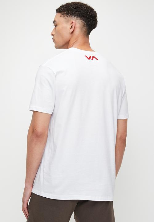 RVCA - Va Rvca Blur Short sleeve Red Logo - White