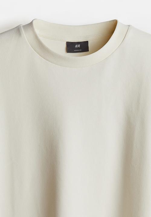 H&M - Loose fit t-shirt - cream