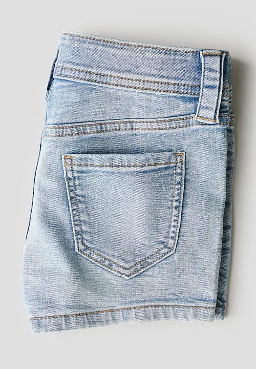 H&M - Denim shorts - light denim blue