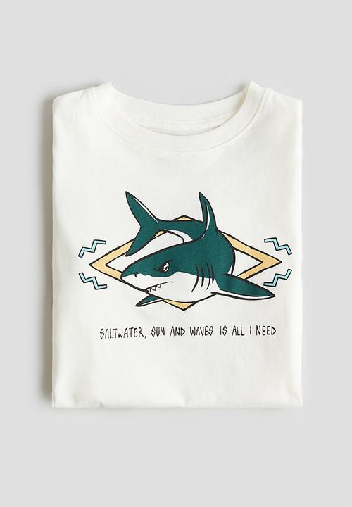 H&M - Printed T-shirt - white