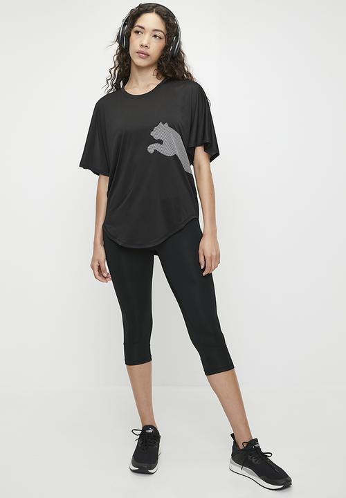 PUMA - Train All Day Big Cat Tee - Puma Black-White Cat
