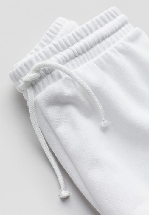 H&M - Sweatshirt shorts - white
