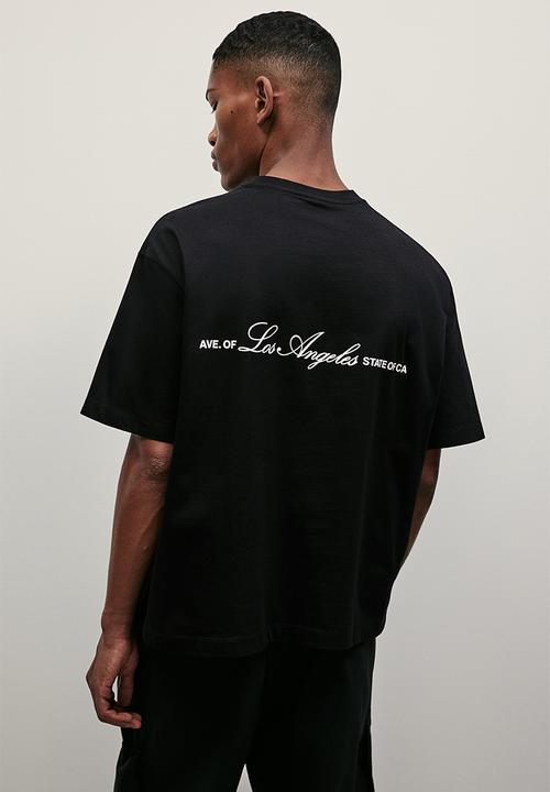 H&M - Loose fit printed t-shirt - black