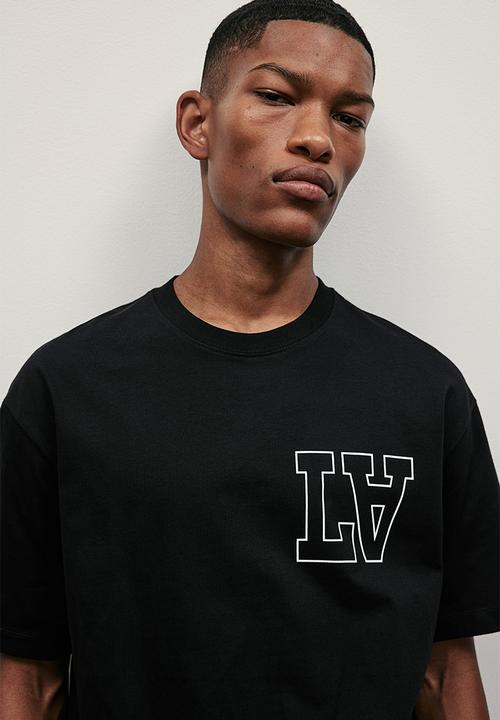H&M - Loose fit printed t-shirt - black