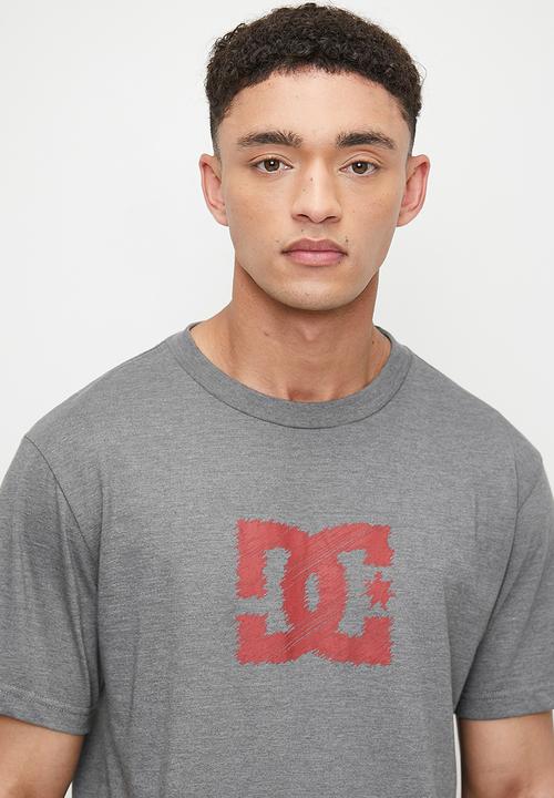DC - Blue print ss tee - grey heather