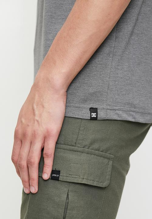 DC - Blue print ss tee - grey heather