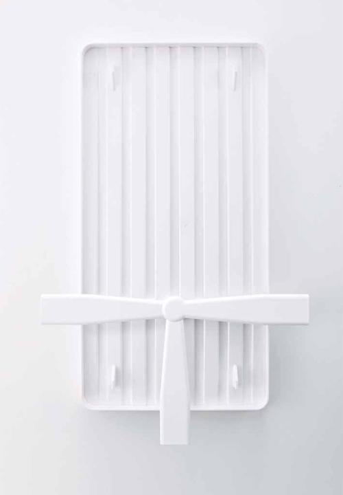 Yamazaki - 2-Tiered wire dish drainer - white