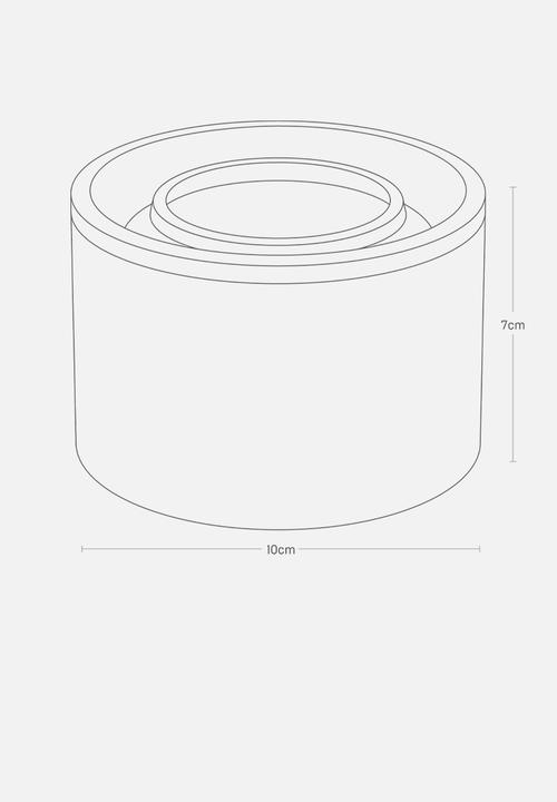 Yamazaki - Small ceramic canister - white