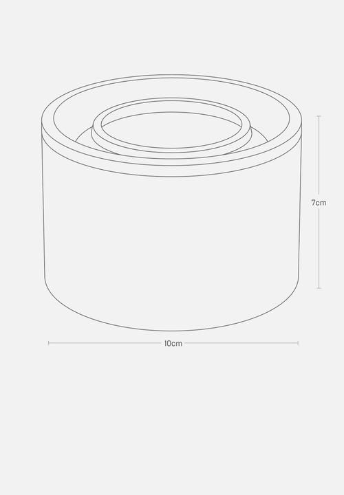 Yamazaki - Small ceramic canister - black