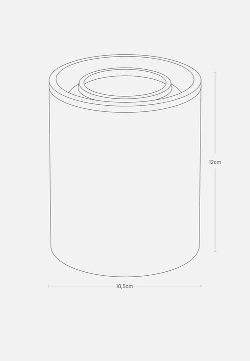 Yamazaki - large ceramic canister - black
