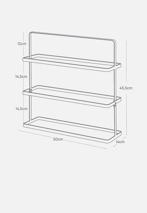 Yamazaki - Tower shoe rack wide - white