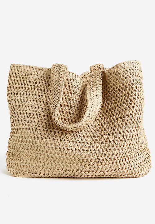 H&M - Straw shopper - beige