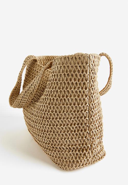 H&M - Straw shopper - beige