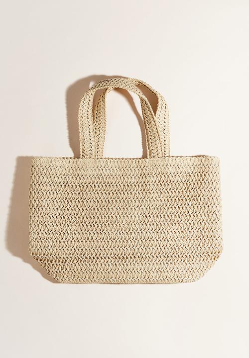 H&M - Straw shopper - beige