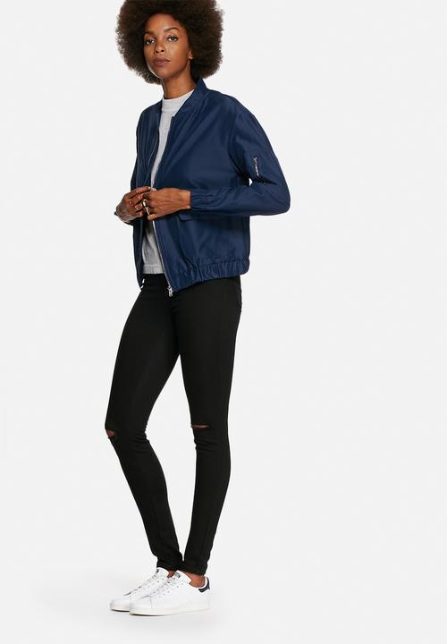 Lola May - Bomber jacket with shine finish