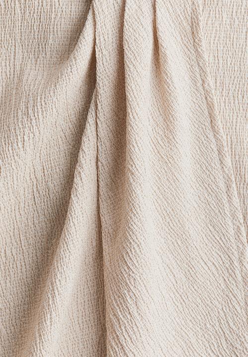 H&M - Textured-knit wrap skirt - beige