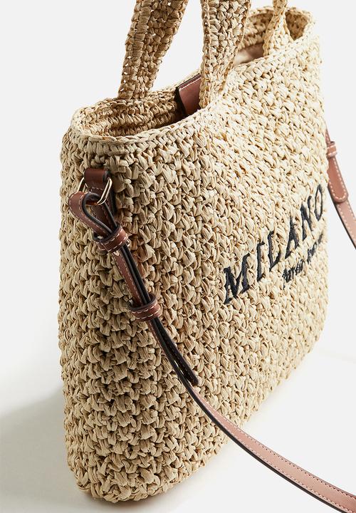 H&M - Straw crossbody bag - beige