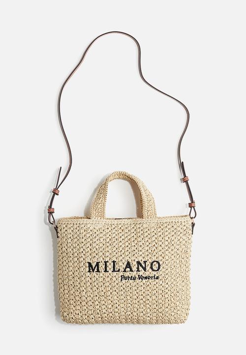 H&M - Straw crossbody bag - beige