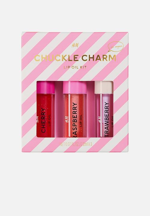 H&M - 3 pack lip oil kit - pink multi