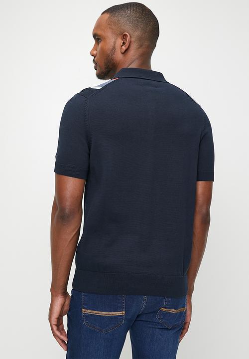 Ben Sherman - Vertical Stripe Polo - Dark Navy