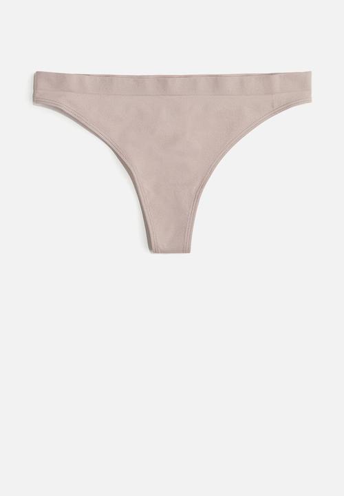 H&M - 5-Pack seamless thong briefs - multi