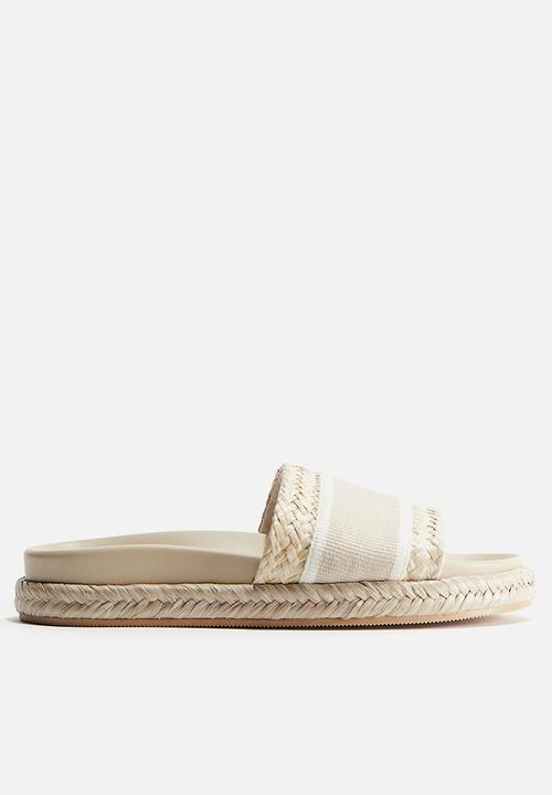 H&M - Espadrille slides - light beige