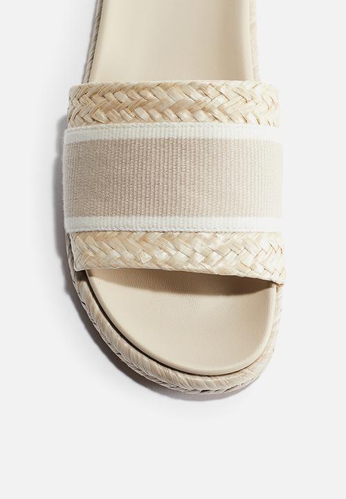 H&M - Espadrille slides - light beige