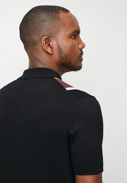 Ben Sherman - Vertical Stripe Polo - Black