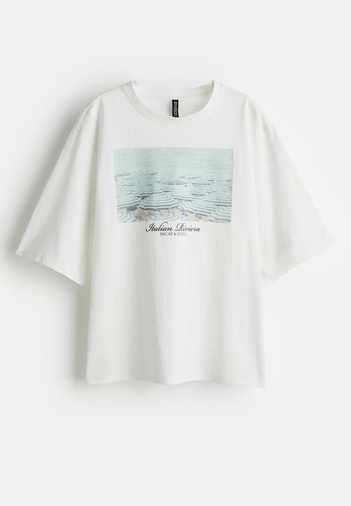 H&M - Oversized T-shirt - white