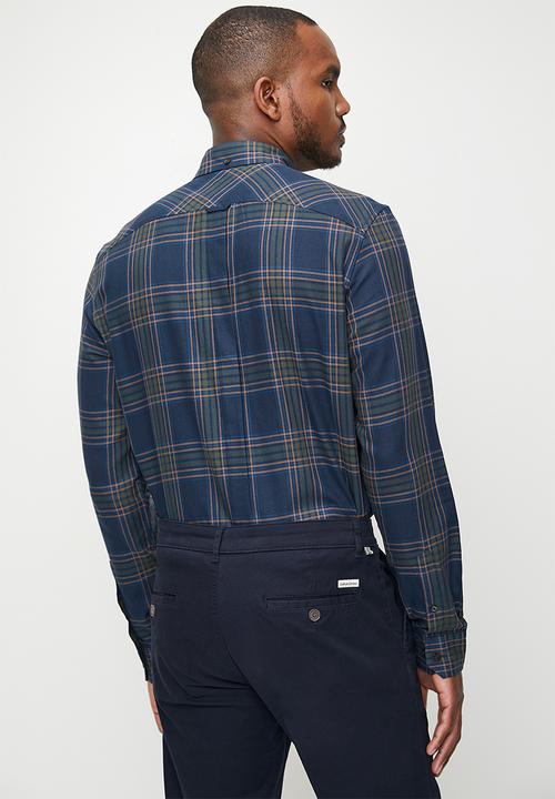 Ben Sherman - Grid Check L/S - Dark Navy
