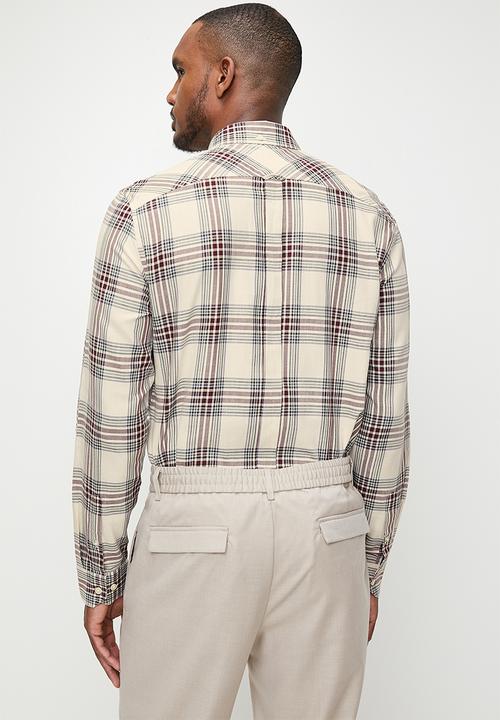 Ben Sherman - Grid Check L/S - Fog