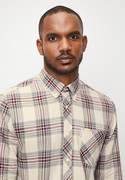 Ben Sherman - Grid Check L/S - Fog