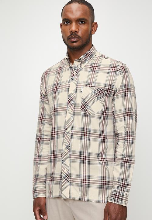 Ben Sherman - Grid Check L/S - Fog