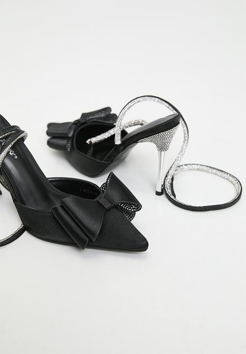 Public Desire - Angelic ankle strap heel - black