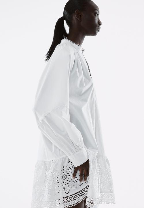 H&M - Broderie anglaise dress - white