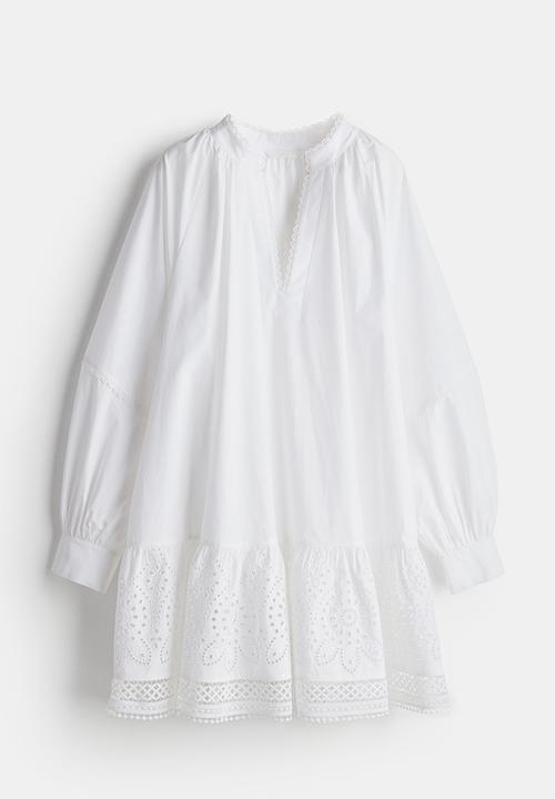 H&M - Broderie anglaise dress - white