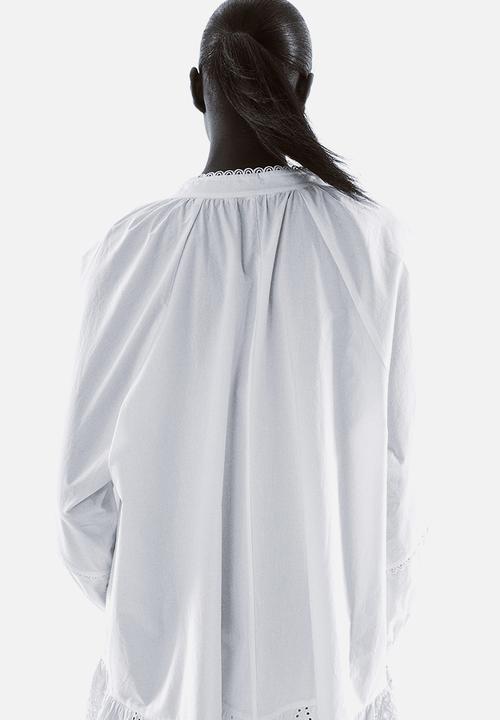 H&M - Broderie anglaise dress - white