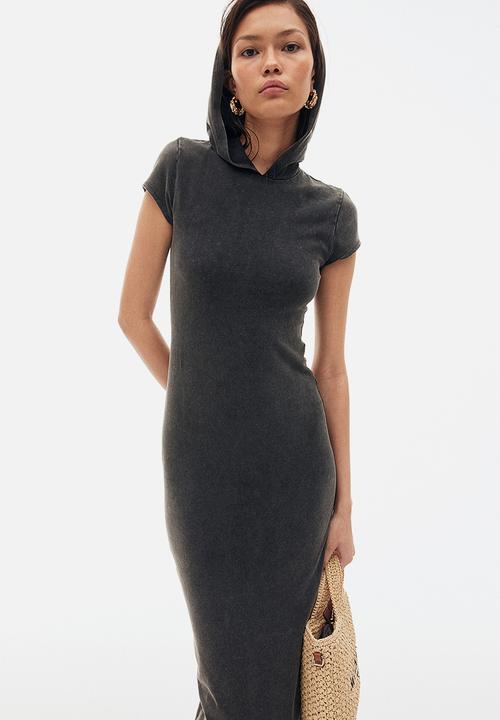hooded bodycon dress Momyknows Elegant Long Sleeve Maternity Dress Ultimate Baby Shower Outfit White  Bodycon Dress to Embrace Your Bump main image 1